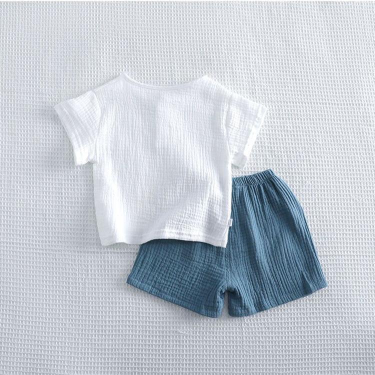 Boys' Two-piece Set Casual Summer Thin Baby Top Shorts Women's Fashion