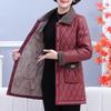 Middle Aged Mother Down Cotton Tops Winter Female Medium Long Styles Leather Cotton Jacket Ladies Large Size 6XL Puffer Coat