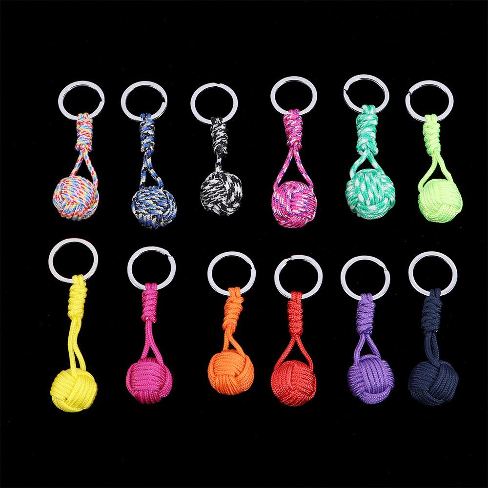 Men Parachute Rope Lanyard Jewelry Outdoor Survival Key Ring Fashion Accessories Keyfob Key Chain