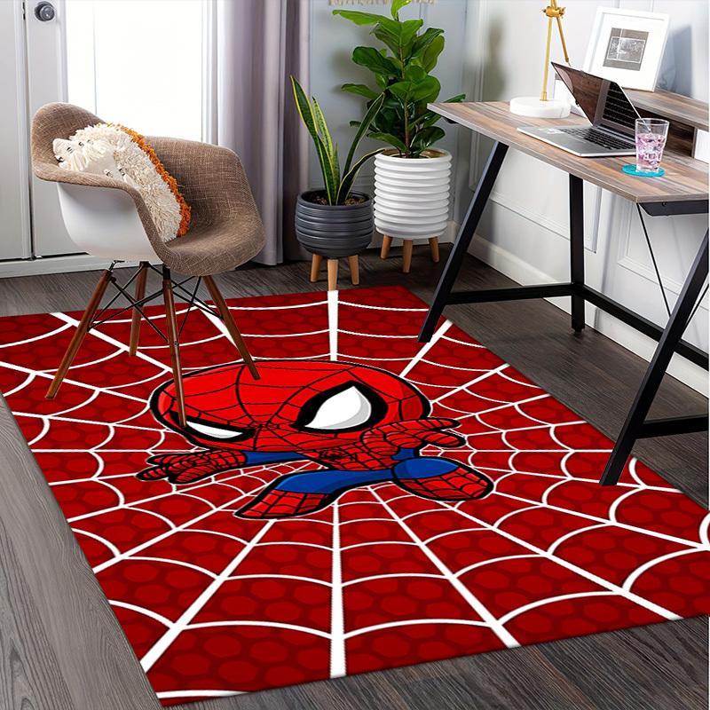 Spider-Man,Web,Hero Office Carpet Soft Polyester Entrance Carpet Washable Non-slip Machine Washable Indoor Carpet Living Room Bedroom Dining