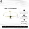 ORSA JEWELS Серебряный браслет на щиколотку из жемчуга в форме ракушки 925 пробы и Зеленый Малахит Клевер на удачу Летний Подарок GMA05