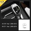 Для BMW X5 X6 E70 E71 2008 2009 2010 2011 2012 2013 Автомобильная консоль Рулевое колесо Кнопки Накладка Декоративная наклейка на интерьер Аксессуары