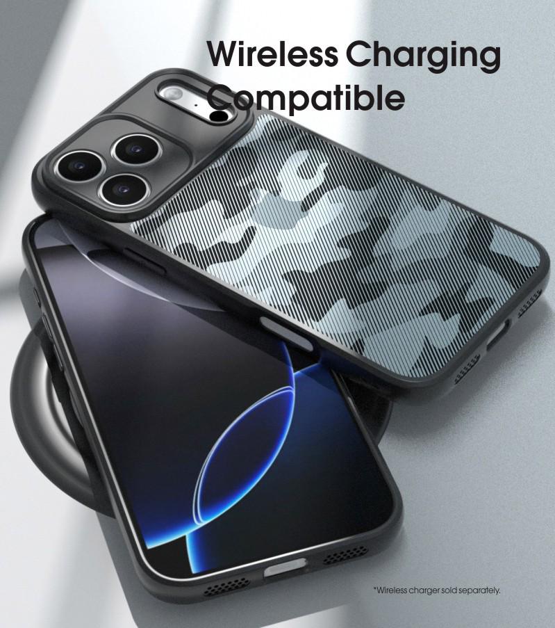 Чехол iPhone 17 Pro Камуфляж, Полная защита с ремешком