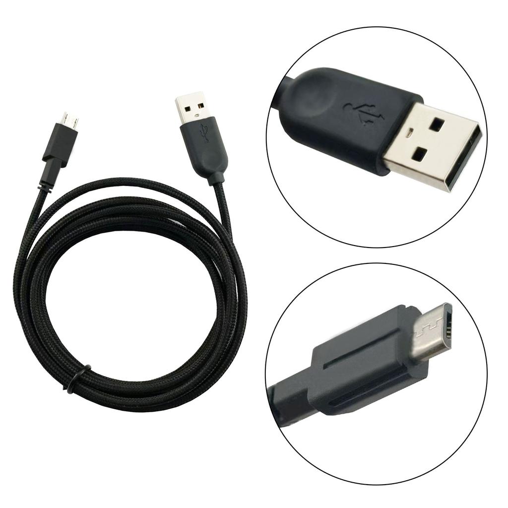 Нейлоновый плетеный USB-кабель для зарядки для игровой мыши Alienware 610M 310M, шнур для быстрой зарядки и синхронизации данных, прочный плетеный провод