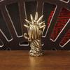 1Pcs Vintage Brass Figurine Cute Cartoon Liberty Goddess Statue Mini Desktop Decor For Home Office Model Craft Unique Gift