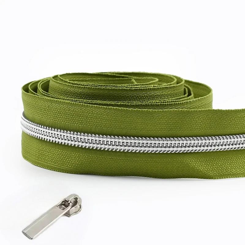 1/2/3/4/5 метров 5# нейлоновые молниевые ленты со слайдерами спиральные молнии сумка кошелек карман пуллеры для молний головка набор для ремонта швейные аксессуары