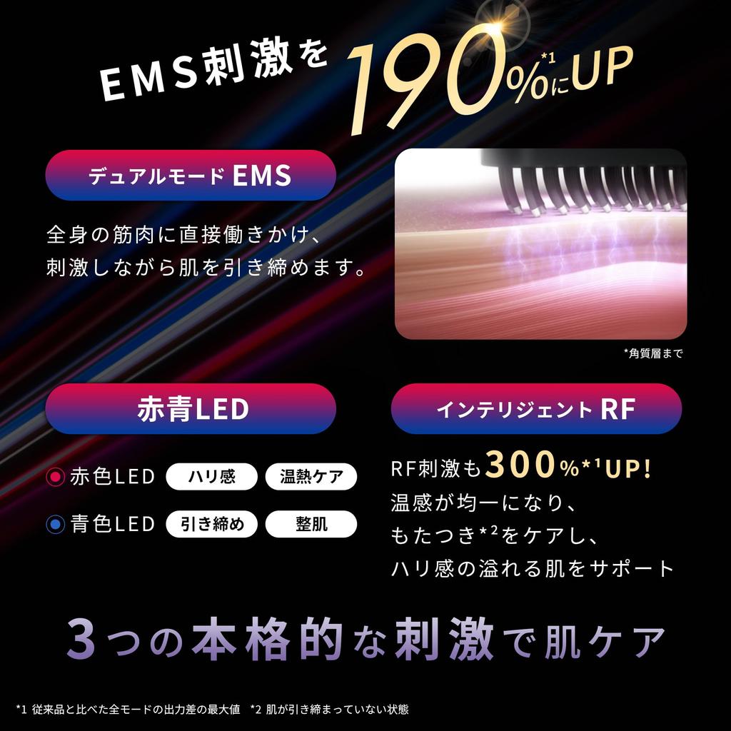 Nozomi Brighte ELEKI Electric Brush and Dedicated Lotion Facial Beauty Device with and LED Skincare [Ambassador Sasaki] BRUSH+ Set, EMS, RF, Lifting,