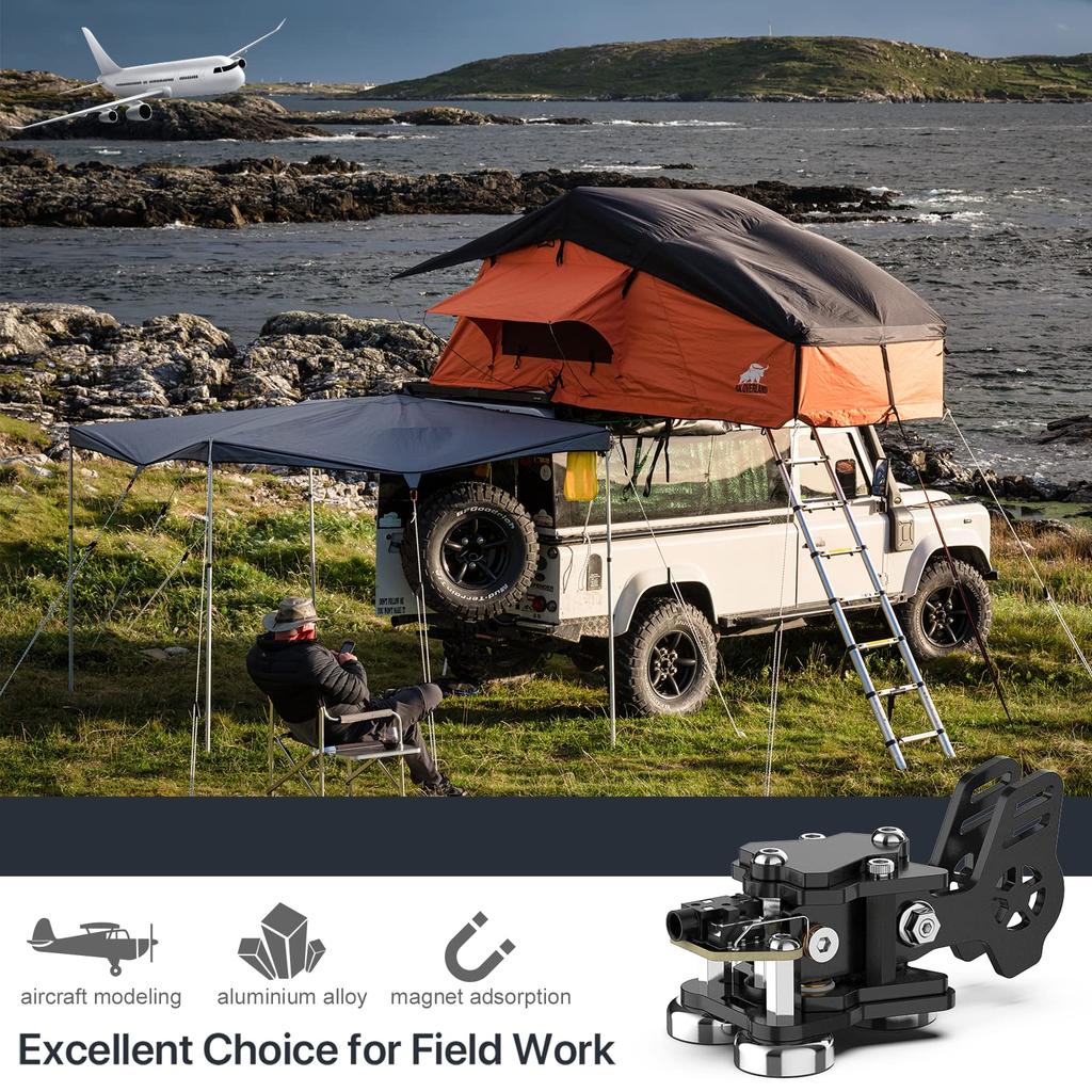 PUTIKEEG Ham Radio Key Morse Code Practice Machine Radio HAM Transmit Telegraph Double Paddle Morse Code Key Aluminum Body 3 Neodymium Magnet Base For