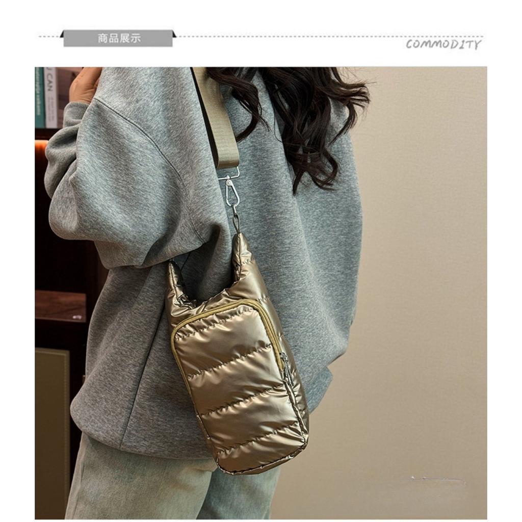 Портативный чехол для бутылки с пухом, Модный изоляционный чехол для чашки из пеноматериала, Многофункциональная сумка для защиты чайника, Водонепроницаемая сумка кроссбоди для улицы