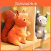 Squirrel Toy Plush Animal Stuffed Field Mouse Doll Bedroom Decoration Kids Gift