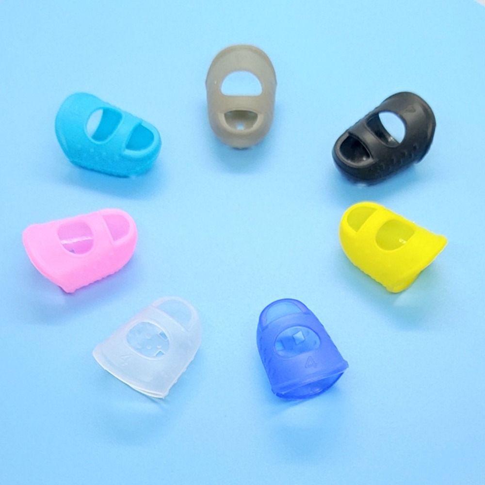 10pcs Solid Color Guitar Fingertip Protectors Breathable Guitar Finger Cover  Unisex