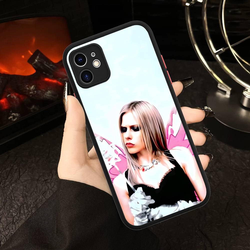 Avril Ramona Lavigne Phone Case For IPhone 16e 16 15 14 13 12 11 Pro Max X XS Max Plus Matte Clear