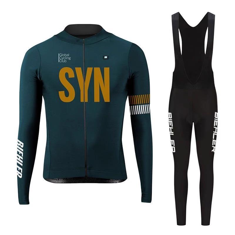 Bicycle Long-sleeved Top Set Road Bike Thin Men's Autumn and Winter Overalls 2026 Autumn Breathable Suit Cycling Suit