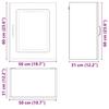 Kitchen Wall Cabinets 2 pcs Kalmar Concrete Grey Particleboard