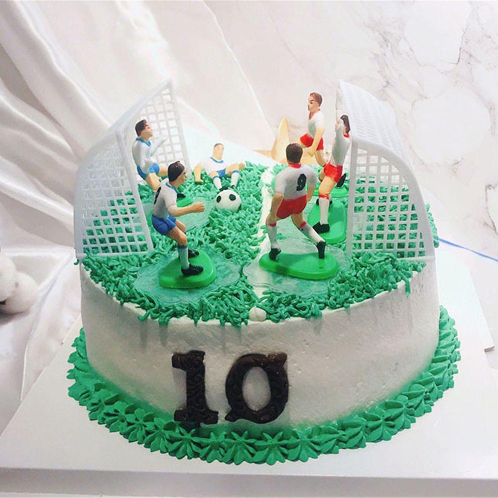 Cake Decorations Cake Toppers Football Toppers Set of 9 Soccer Toppers Cupcakes for Birthday Cake