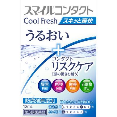 Smile Contact Cool Fresh 12 мл Для контактных линз Глазные капли Показания: Дискомфорт при ношении мягких или жестких контактных линз, восполнение слезы