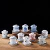 Японский стиль Паровой яичный стаканчик Цветная чашка для десерта Chawanmushi Керамическая посуда для высоких температур