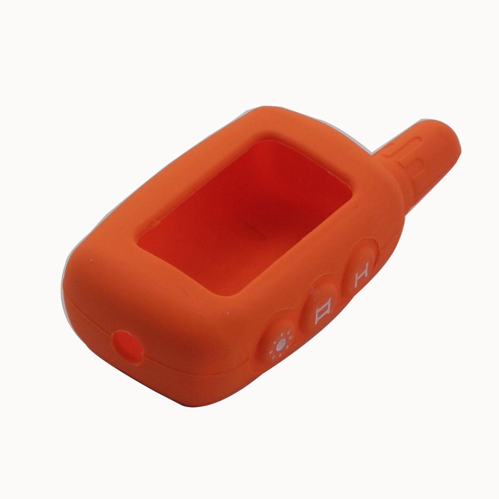 Jingyuqin Пульт 3 Кнопки Стильный Чехол-Кейс Для Startline A9 A8 A6 ЖК Держатель Ключа Брелок Российская Двусторонняя Сигнализация Брелок-Кольцо