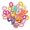 50 Pcs Chain Link Colorful Detachable Acrylic Open Chain Link DIY Jewelry Making Chain Buckle