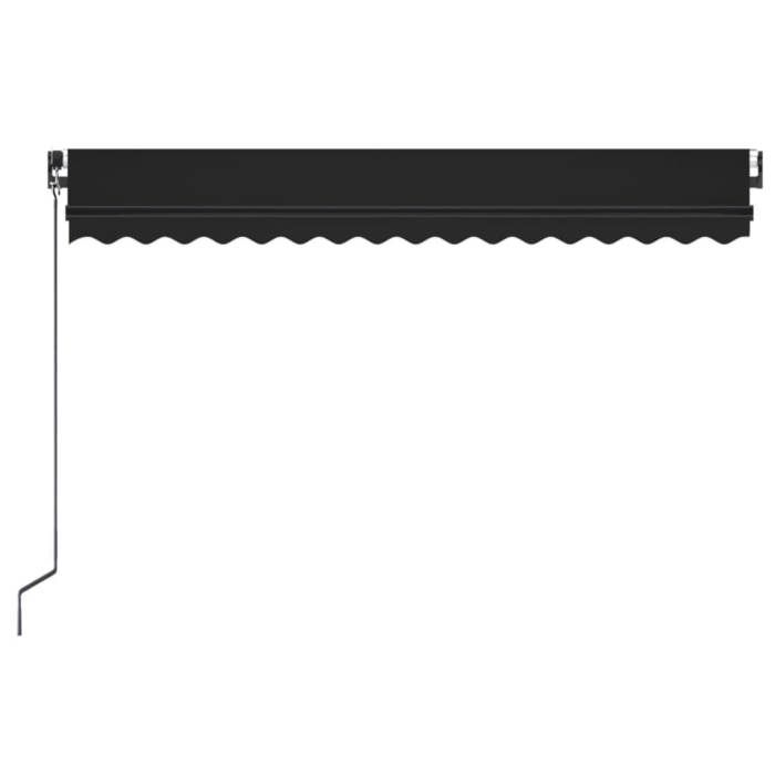 Maison Exclusive - Auvent manuel rétractable avec LED 400x350 cm Anthracite