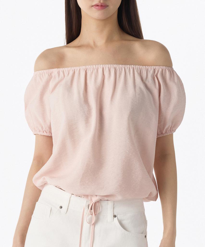 MUSINSA STANDARD WOMAN Women'S Variable Off-Shoulder Short-Sleeve Blouse [Rose Water]