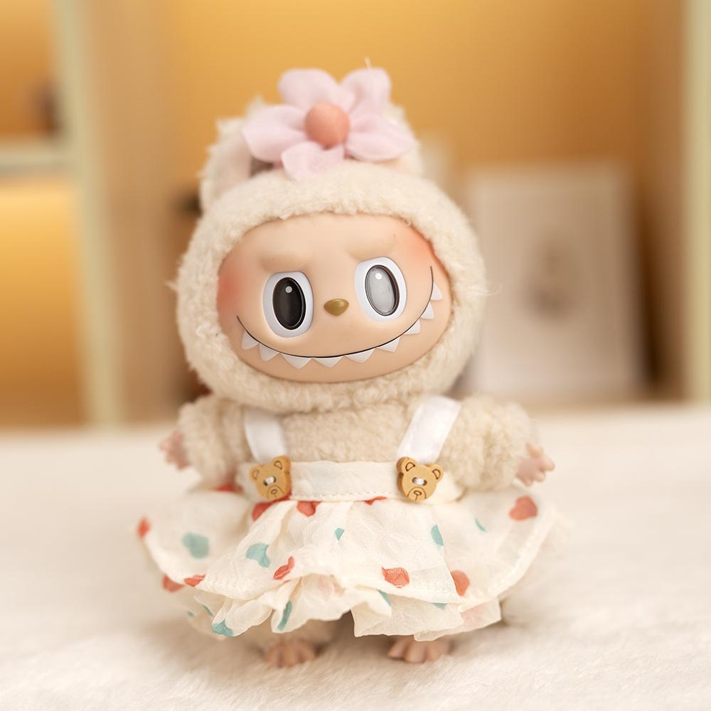 15/17 см Плюшевые куклы Лабубу Одежда Наряд Комбинезон Платье Наряжать Аксессуары для кукол Развивать Практические Навыки Детский Подарок Игрушка