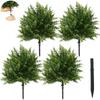 Green Mini Christmas Tree Photo Props Simulated Pine Ground Stakes  Patio Ornament