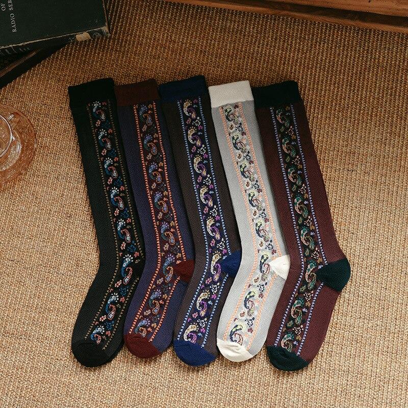 Plaid Girls Women Stockings Long Socks Autumn Winter Warm Thigh High Socks Japan Style Students Over Knee Socks Stocking Leg Sox