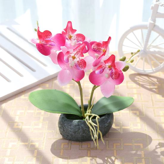 Artificial Butterfly Orchid Bonsai Fake Flower Simulation Home Office Decor
