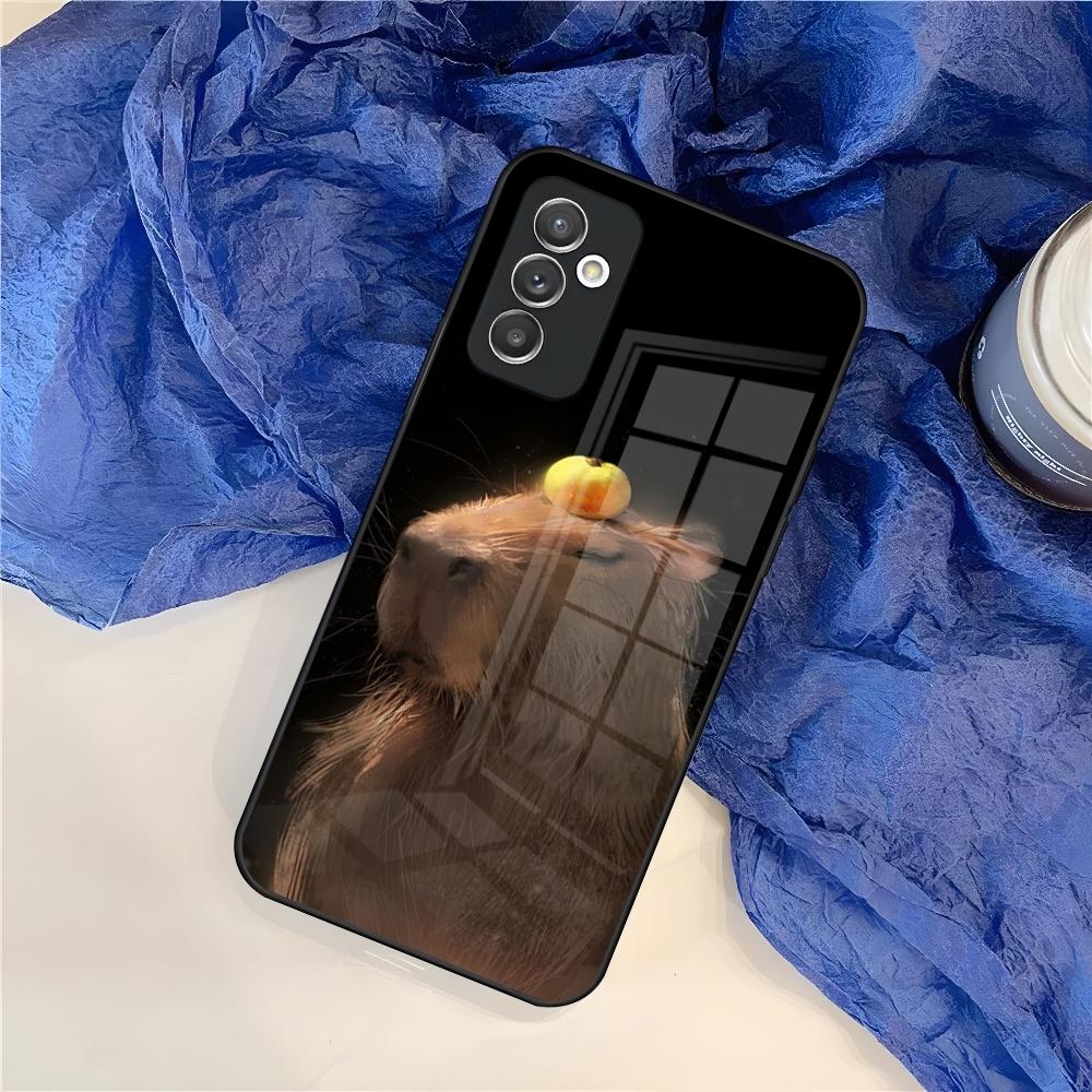 Cute Capybara Phone Case for Samsung Galaxy S26 S25 S24 S30 S21 S23 S20 S22 Fe Pro Edge Ultra Plus glass Cover