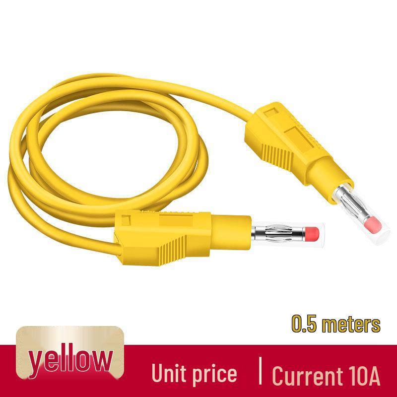 4mm All-Copper Banana Plug Test Lead Wire for High Voltage Power Meters, 10A Capacity