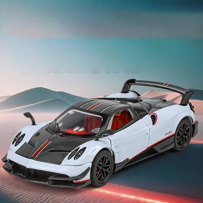1:32 Спортивный автомобиль Pagani Huaya BC, Металлическая модель автомобиля со звуком и светом, Детская игрушечная машинка, Подарок для мальчиков старше 3 лет