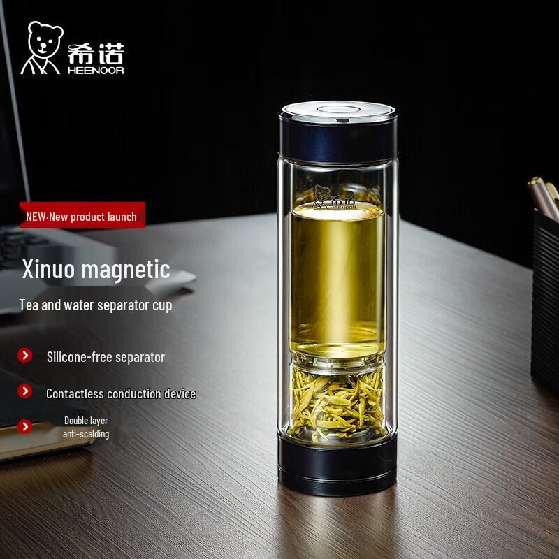 HEENOOR XN-7012 Double-Layer Tea Infuser Glass Bottle