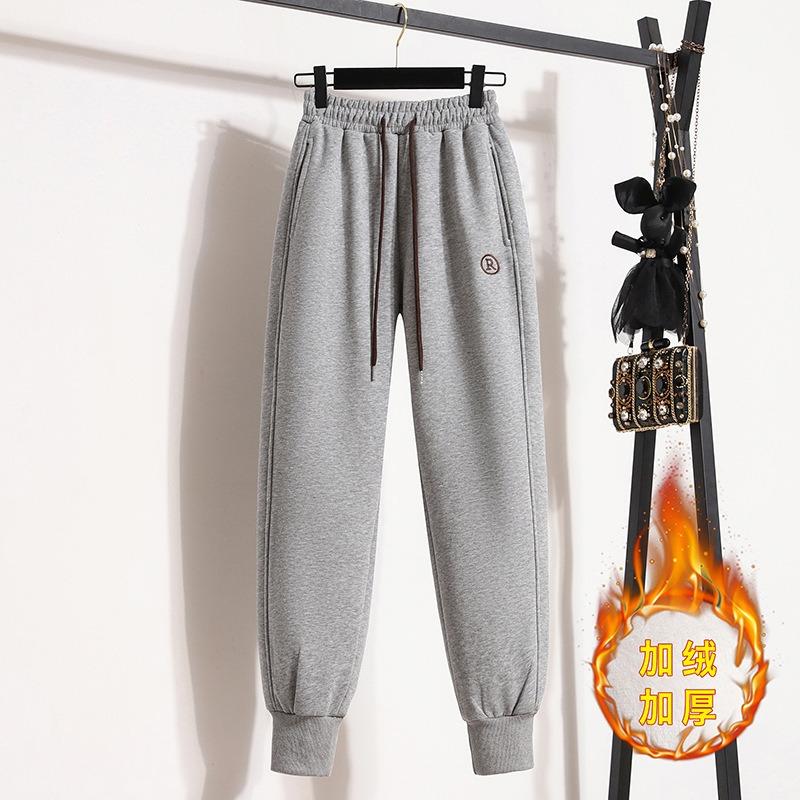 Зимние спортивные штаны Harlan Bunched Feet и флис с вышивкой из плотной ткани