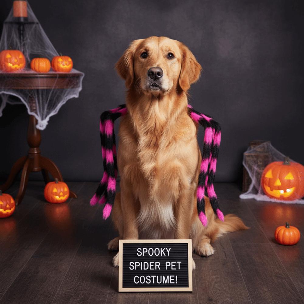 Creative Pet Spider Costume Furry Cat Cosplay Costume Funny Pet Spider Harness Photo Celebration