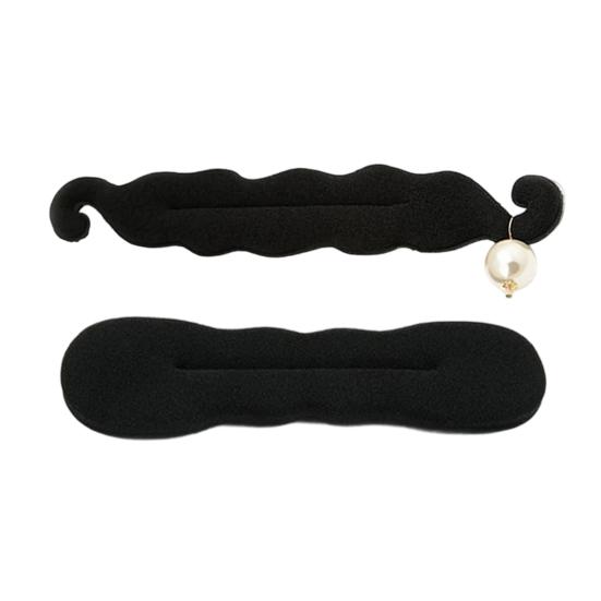 2/3 шт. Женский спонж для формирования пучка волос, украшенный искусственным жемчугом