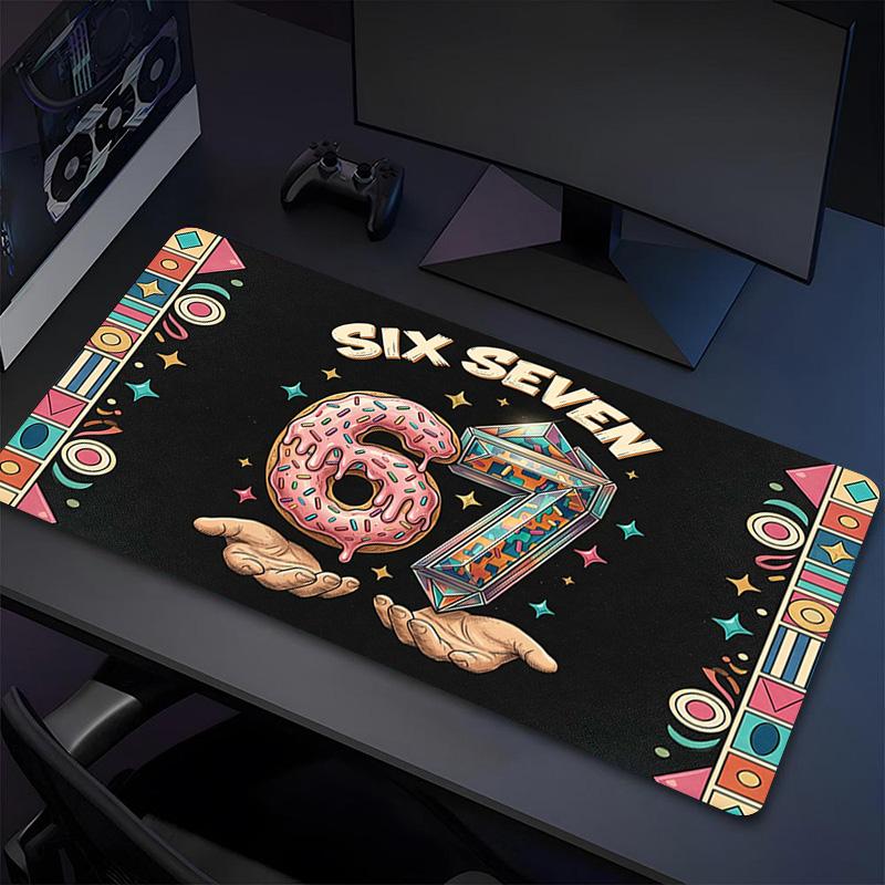 Six Seven Xl Gaming Mouse Pad Nonslip Rubber Base Stitched Edge Waterproof Desk Mat For Pc Laptop Gamer Office Computer Accessories C927571