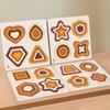 Children'S Early Education Shape Three-Dimensional Puzzle, Kindergarten Puzzle Color Shape Cognitive Puzzle Wooden Toy