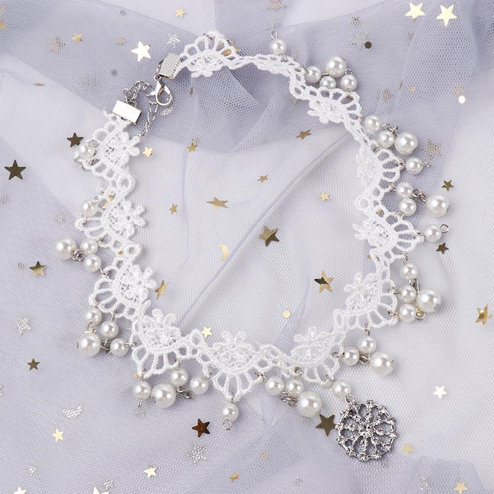 Kawaii Pendant Pearl Lovely Sweet Dress Accessories Hairpin Forehead Headchain Children's Headdress