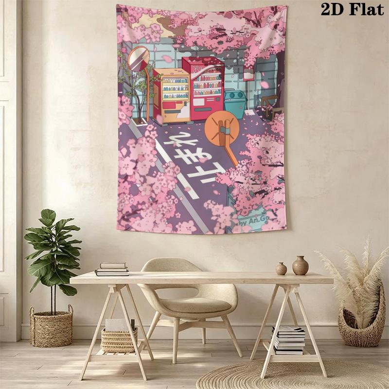 Cherry blossom scenery Pattern Home Decor Tapestry, Wall Hanging, Decorative RV Wall Cloth.SGT0917567