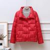 Fashionable and Comfortable Short Thin Cotton Jacket with Stand Collar for Winter