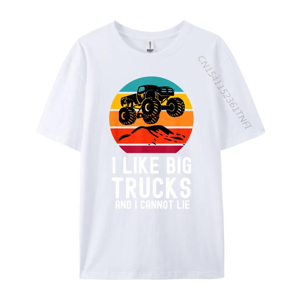 Monster Trucks Car Lover Funny Kids Toddler Baby 5T 4T 3T 2T Funny Shirt Mens Camiseta Feminist