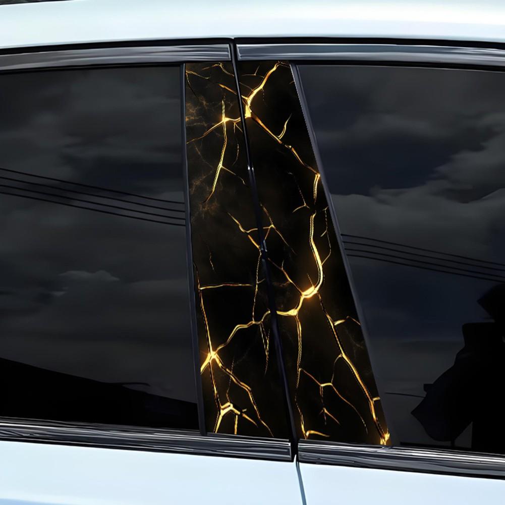 3D Наклейка на автомобиль, украшение стойки B, водонепроницаемая наклейка