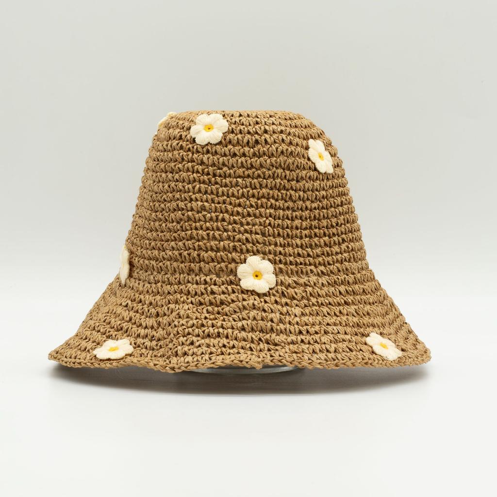Nomad Sari Floppy Straw Sun Hat – Coffee & Daisies