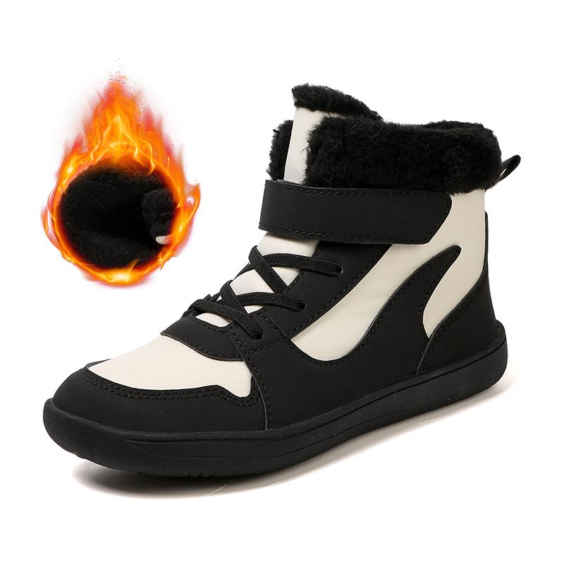 Boys/girls Snow Boots | Children's Wide-toe Barefoot Snow Boots | Toddler/Little/Big Children's Warm Boots Kids Winter Sneakers