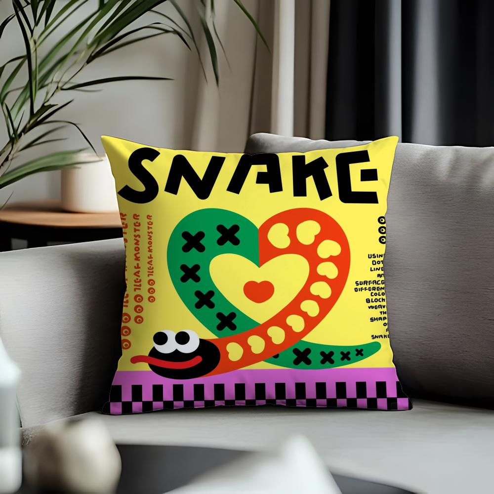 Trending CChinese Zodiacer Cushion Cover Antidustmite Pillowcase Invisible Zipper Silky Short Plush Sofa Cushion Cover