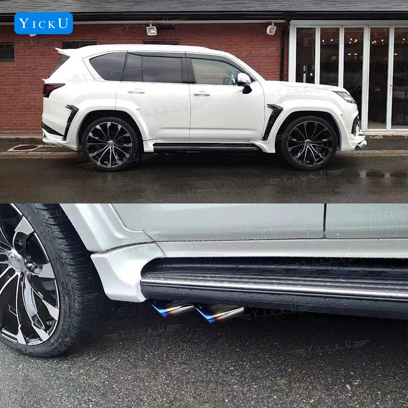 Ширококузовный обвес для Lexus LX600: Передний сплиттер, Задний диффузор, Расширители арок, Задний спойлер, Верхний спойлер, Ветровики и Малый комплект кузова WD.