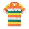 Детская хлопковая футболка-поло в полоску в европейском и американском стиле на весну и лето