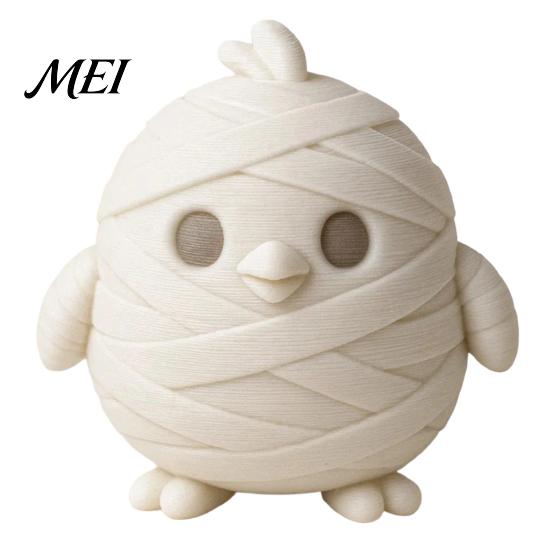 Creative Office Desk Accessories Miniature Mummy Animal Figurine, 3D Printed Pig Chicken Dino Duck Niche Holiday Collectibles Cat Statue, Spooky Cute