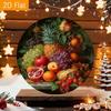 Винтажный металлический настенный плакат с фруктами для кухни